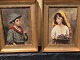 2 oil paintings 
on canvas, one 
signed: Jenny 
Ahlstedt 1912. 
Each painting 
measures 41x33 
cm with ...