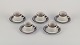 Arabia, 
Finland. 
"Karelia". Five 
sets of coffee 
cups and 
saucers in 
stoneware.
From the ...