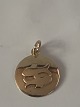 Zodiac sign 
Pisces pendant 
#14 carat Gold
Stamped 585 FA
Height 18.69 
mm
Width 16.06 mm
Nice ...