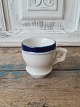 French café 
brûlot cup in 
strong iron 
porcelain 
decorated with 
blue stripes 
Height 8.5 cm.