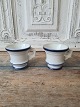 Pair of French 
café brûlot 
cups in strong 
iron porcelain 
decorated with 
blue and gold 
stripes ...