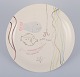 Stig Lindberg 
for 
Gustavsberg. 
"Löja" plate. 
Hand-painted 
with a fish 
motif. 
Satirical ...