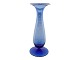 Holmegaard Blue 
Balustre vase.
Designed by 
artist Michael 
Bang in 1987.
Height 25.4 
...