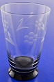 Kastrup 
glasswork from 
1938.  
"Lis" 
goblet-glass on 
black foot. 
Height 11 cm. 4 
5/16 inches. 
...