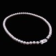 Mikimoto-Pearl 
Necklace with 
Silver Clasp.
Stamped with 
SIL, M.
L. 40 cm. / 
15,75 ...
