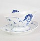 Porcelain sauce 
bowl of mussel 
painted/blue 
painted frame 
by Bing & 
Grøndahl no. 
563
H:10 W:23 ...