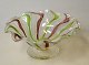 Venetian glass 
bowl, 20th 
century. 
Ruffled. 
Multicolored. 
H: 5 cm. Dia.: 
11 cm.