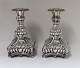 Denmark. Silver 
candlesticks 
(830). A pair. 
Height 19 cm. 
Produced 1949.
