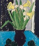 Svän Grandin 
(1906-1982), 
Swedish artist.
Mixed media on 
paper. Floral 
arrangement in 
a ...
