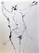 Gislason, Jon 
(1955 - ) 
Denmark: A 
model. Tusch on 
paper. Signed 
1996. 36 x 27 
cm.
Unframed.