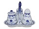 Bing & Grondahl 
Butterfly 
Dickens Plat de 
menage with 
mustard jar, 
salt- and 
pepper shakers 
with ...