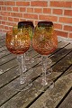Bohemian 
crystal 
glassware with 
bowls in 3 
different 
colours
and cutted 
stems. 
Set of 6 Romer 
...