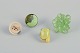 French jewelry 
artist. Four 
designer rings 
in metal and 
plastic. 
Various 
designs in 
green and ...