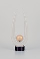 Archimede 
Seguso for 
Murano, Italy. 
Large art glass 
sculpture.
Clear glass on 
a black base 
with ...