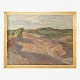 Oil on canvas. 
Landscape with 
gold painted 
frame. ...