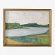 Painting. 
Landscape with 
gold painted 
frame. Signed.
1 ...