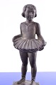 Figurine of 
bronzed metal. 
Young ballet 
gril, height 22 
cm.  Signed V. 
Bahner. Stamp 
Antika 501 ...