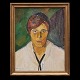 Olaf Rude, 
1886-1957, oil 
on canvas
Portrait
Signed Olaf 
Rude
Visible size: 
56x44cm. With 
...