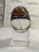 Silver Ring 
Men's Sterling 
silver rings 
Large Agate 
stone size 64