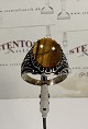 Tiger's eye 
stone Men's 
sterling silver 
rings large 
oval tiger's 
eye stone ster 
62 nice 
condition