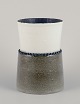 Sylvia 
Leuchovius 
(1915–2003) for 
Rörstrand 
Ateljé, Sweden. 
Ceramic vase 
with white and 
...