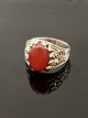 Sterling silver 
vintage ring 
size 67-68 with 
carnelian 
subject no. 
561710