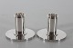 Georg Jensen 
Silver
Pair of low 
candle holders 
of sterling 
silver 925s
dessin no. 711 
A by ...