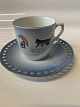 Bing & Grøndahl 
Christmas set 
by Harald 
Wiberg, coffee 
cup with 
saucer.
Deck no. ...