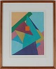 Richard 
Mortensen 
(1910-1993)
Abstract 
composition 
5/75
Colour 
lithography in 
frame of solid 
...