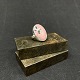 Size 52.
Stamped DB for 
David Bendy 
sterling.
The ring is 
with a polished 
piece of pink 
...