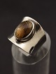 Sterling silver 
ring size 54 
with tiger's 
eye item no. 
563901