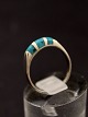 Sterling silver 
ring size 53 
with turquoise 
subject no. 
564657