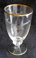 Seagull 
service. Clear 
glass with 
grindings and 
gold edge on 
foot and edge. 
Lyngby Glas.
Beer ...