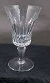 Paris crystal 
glassware by 
Lyngby 
Glass-Works, 
Denmark.
Red wine glass 
in a ood used 
...