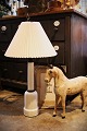 Old classic 
Heiberg lamp in 
white porcelain 
with white 
pleated 
lampshade. 
Height incl. 
...