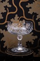 Old champagne 
bowl crystal 
glass with fine 
single ground 
pattern on the 
side of the 
glass. H: ...