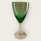Holmegaard, 
Ulla, White 
wine with green 
basin, 15cm 
high, 6.5cm in 
diameter, with 
cross cuts ...