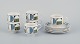 Kathie Winkle 
for Broadhurst, 
England. Set of 
six "Eclipse" 
coffee cups and 
six ...