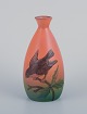 Ipsens, 
Denmark, 
ceramic vase, 
motif of a bird 
on a ...