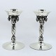 Georg Jensen; 
Pair of grape 
candlesticks in 
sterling 
silver, 
decorated with 
grapes. Design 
no. ...