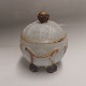 
Bonbonniere in 
white pressed 
glass from the 
beginning of 
the 20th 
century, with 
gold painted 
...