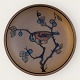 Bornholm 
ceramics, 
Hjorth, Brown 
stoneware, No. 
34, Bird on 
branch, 12cm in 
diameter *Nice 
...