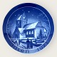 Christmas 
church plate, 
1971, Ejby 
church, 20 cm 
in diameter, 
Baco *Perfect 
condition*