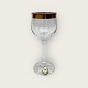 Bohemian 
crystal glass, 
Port wine, With 
gold rim, 13cm 
high, 5.5cm in 
diameter *Nice 
condition*