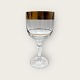 Bohemian 
crystal glass, 
Red wine, With 
gold rim, 
15.5cm high, 
7.5cm in 
diameter *With 
a little ...