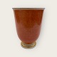 Royal 
Copenhagen, 
Orange crackle 
vase #212/ 
2731, 12cm in 
diameter, 
15.5cm high 1st 
grade ...