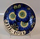 Royal 
Copenhagen 
faience 
Aluminia 
Christmas plate 
1921 In nice 
and mint 
condition