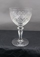 Christiansborg 
crystal 
glassware with 
faceted stem by 
Holmegaard 
Glass-Works, 
Denmark. 
Red ...