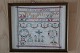 Antique 
sampler, 
embroider from 
1885 in the 
original frame
We have a 
large choice of 
samplers, ...