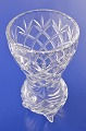 Crystal vase 
with cuts, 
height 21 cm. 
diameter 12 cm. 
Weight 1155 
grams. Fine 
condition.